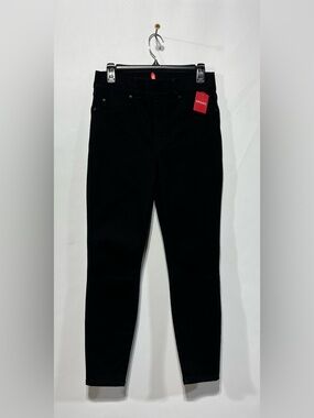SPANX High-Rise Black Pull On Skinny Jeans Size Medium Inseam 28”